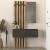 Έπιπλο εισόδου Kanso Megapap χρώμα ανθρακί - sepet oak 100x35x196,7εκ.
