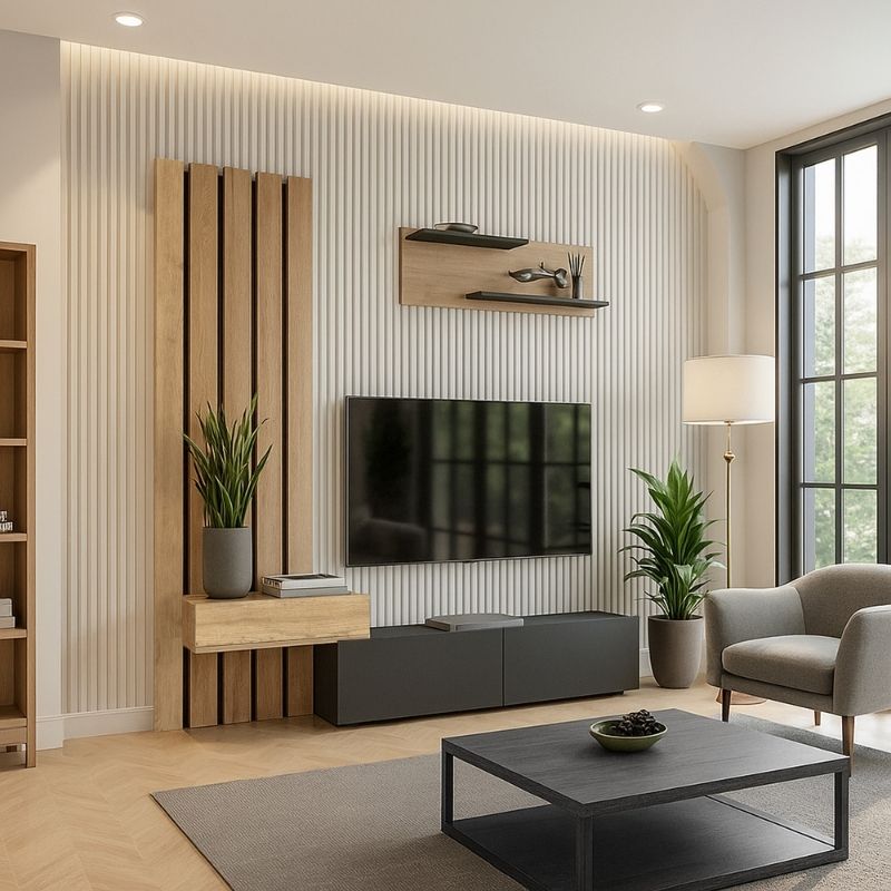 Σύνθεση τηλεόρασης Rosaline Megapap χρώμα ανθρακί - sepet oak 183x31,3x196,9εκ. Σύνθεση τηλεόρασης Rosaline Megapap χρώμα ανθρακί - sepet oak 183x31,3x196,9εκ.