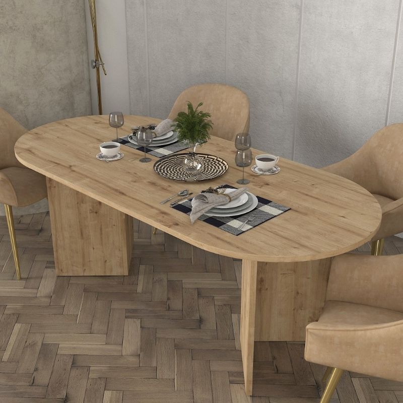 Τραπέζι Cortado Megapap χρώμα sapphire oak 200x90x74εκ. Τραπέζι Cortado Megapap χρώμα sapphire oak 200x90x74εκ.