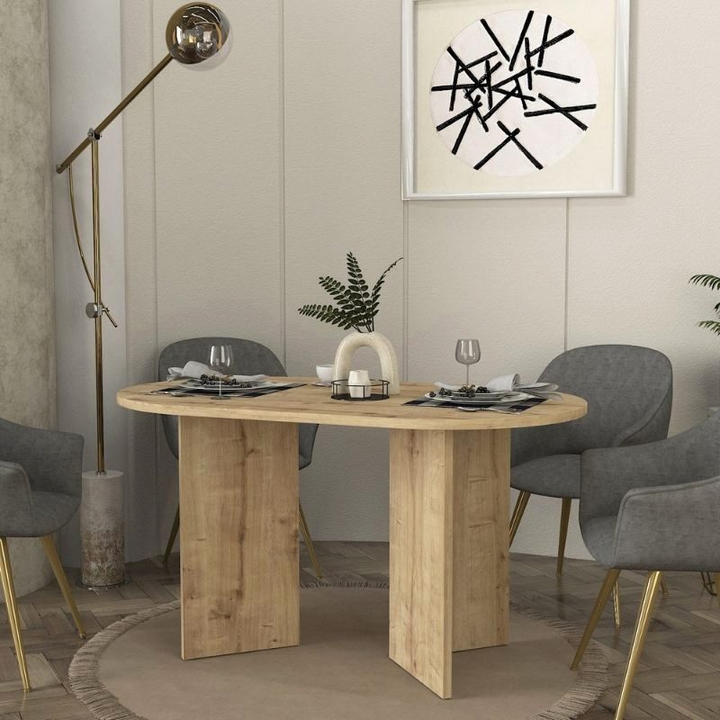 Τραπέζι Cortado Megapap χρώμα sapphire oak 138x80x75εκ. Τραπέζι Cortado Megapap χρώμα sapphire oak 138x80x75εκ.