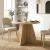 Τραπέζι Tailor Megapap χρώμα sapphire oak Ø100x75,7εκ.