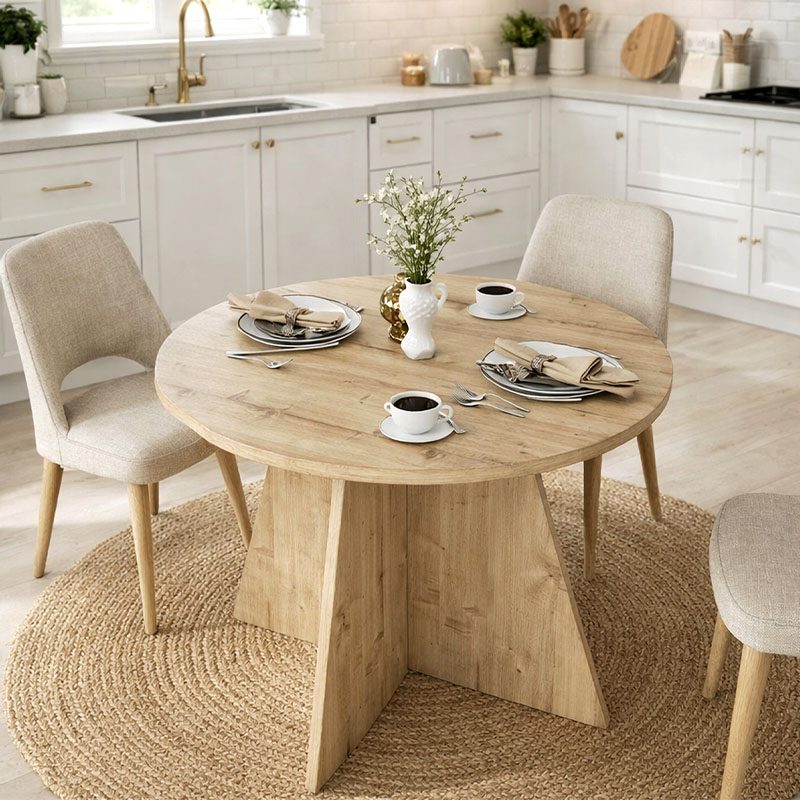 Τραπέζι Tailor Megapap χρώμα sapphire oak Ø100x75,7εκ. Τραπέζι Tailor Megapap χρώμα sapphire oak Ø100x75,7εκ.