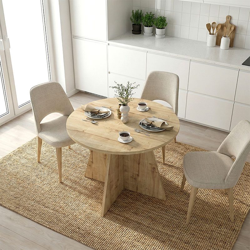 Τραπέζι Tailor Megapap χρώμα sapphire oak Ø100x75,7εκ. Τραπέζι Tailor Megapap χρώμα sapphire oak Ø100x75,7εκ.