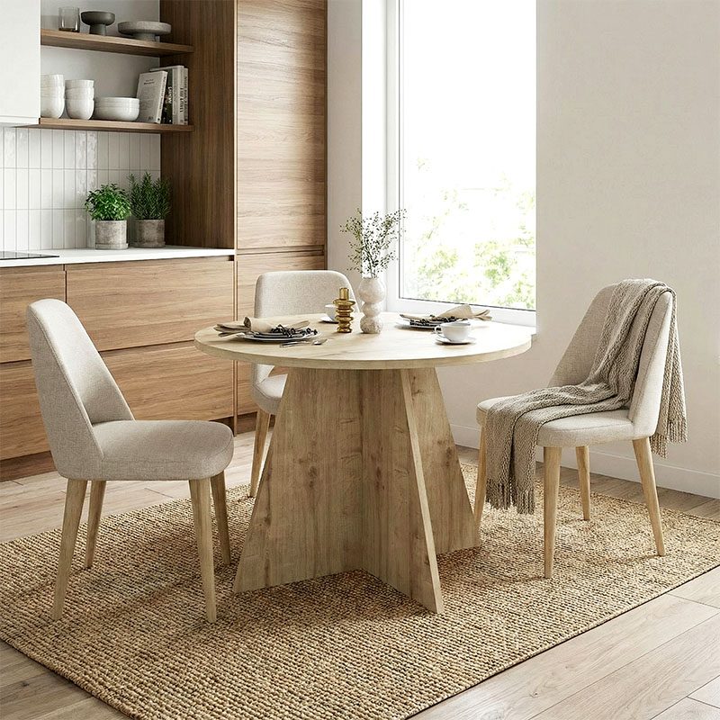 Τραπέζι Tailor Megapap χρώμα sapphire oak Ø100x75,7εκ. Τραπέζι Tailor Megapap χρώμα sapphire oak Ø100x75,7εκ.