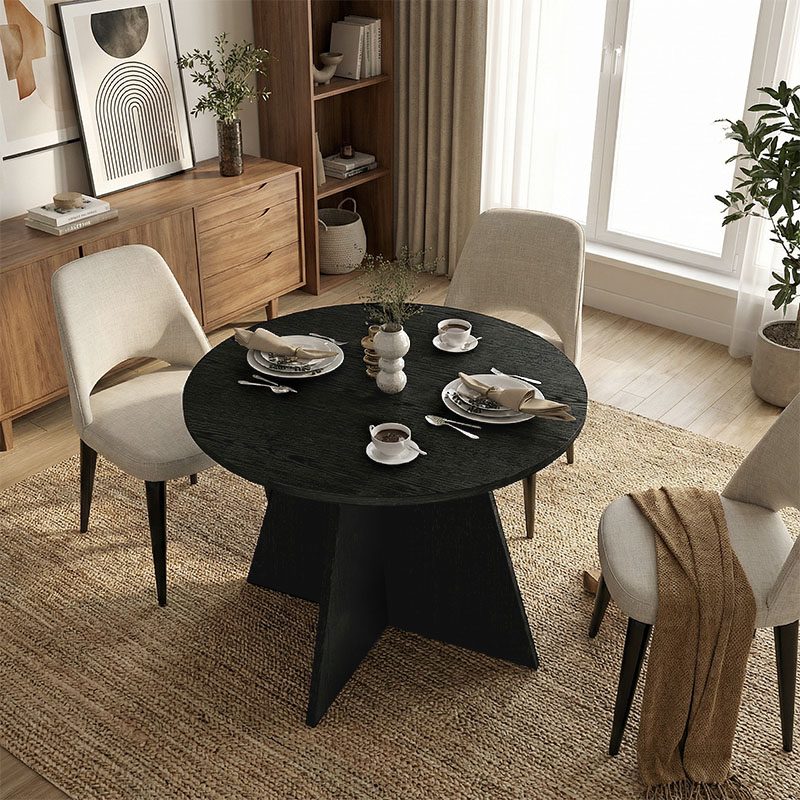 Τραπέζι Tailor Megapap χρώμα sencron black Ø100x75,7εκ. Τραπέζι Tailor Megapap χρώμα sencron black Ø100x75,7εκ.