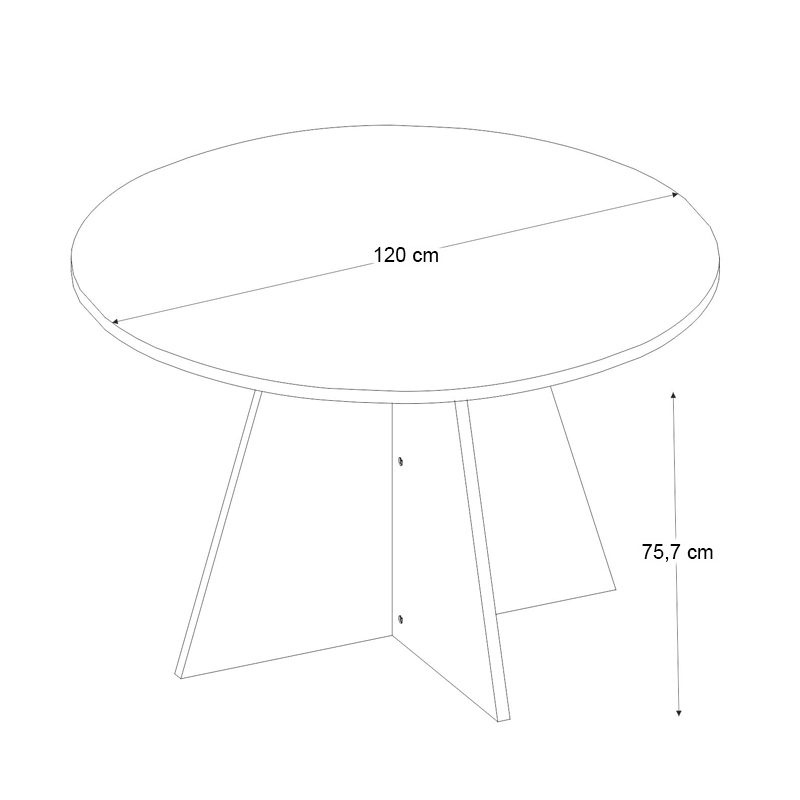Τραπέζι Tailor Megapap χρώμα λευκό εφέ μαρμάρου Ø120x75,7εκ. Τραπέζι Tailor Megapap χρώμα λευκό εφέ μαρμάρου Ø120x75,7εκ.