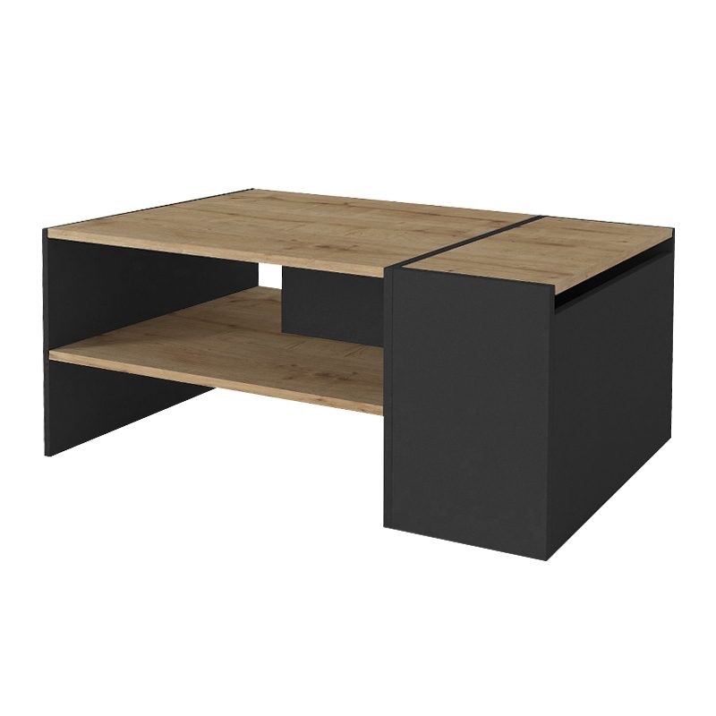 Τραπεζάκι σαλονιού Izia Megapap χρώμα sapphire oak - ανθρακί 110x60x45εκ. Τραπεζάκι σαλονιού Izia Megapap χρώμα sapphire oak - ανθρακί 110x60x45εκ.
