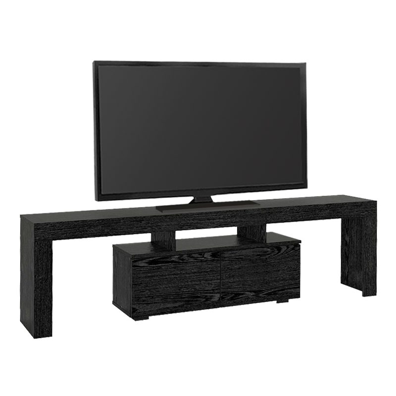 Έπιπλο τηλεόρασης Woodra Megapap χρώμα sencron black 180x31,3x50,2εκ. Έπιπλο τηλεόρασης Woodra Megapap χρώμα sencron black 180x31,3x50,2εκ.