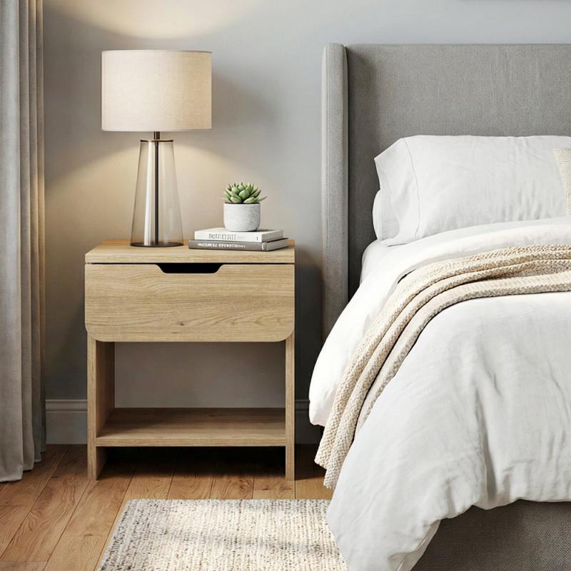 Κομοδίνο Mida Megapap χρώμα sepet oak 45x40x52εκ. Κομοδίνο Mida Megapap χρώμα sepet oak 45x40x52εκ.