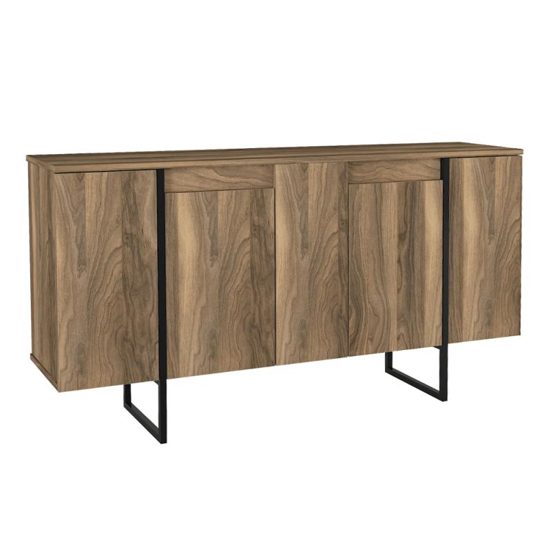 Μπουφές Orontes Megapap χρώμα καρυδί 160x35,2x80εκ. Μπουφές Orontes Megapap χρώμα καρυδί 160x35,2x80εκ.