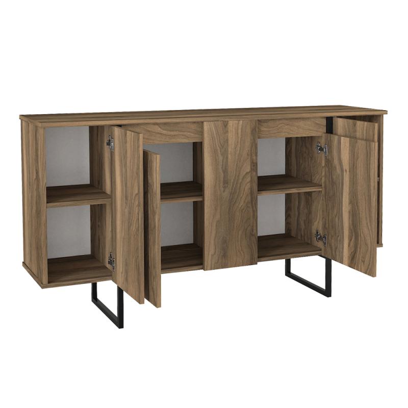 Μπουφές Orontes Megapap χρώμα καρυδί 160x35,2x80εκ. Μπουφές Orontes Megapap χρώμα καρυδί 160x35,2x80εκ.