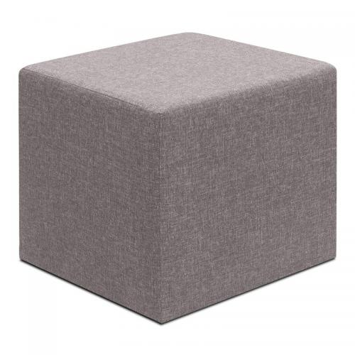 Σκαμπώ Linda Megapap υφασμάτινο χρώμα καφέ 40x40x40εκ.
