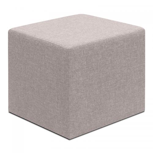 Σκαμπώ Linda Megapap υφασμάτινο χρώμα μπεζ 40x40x40εκ.