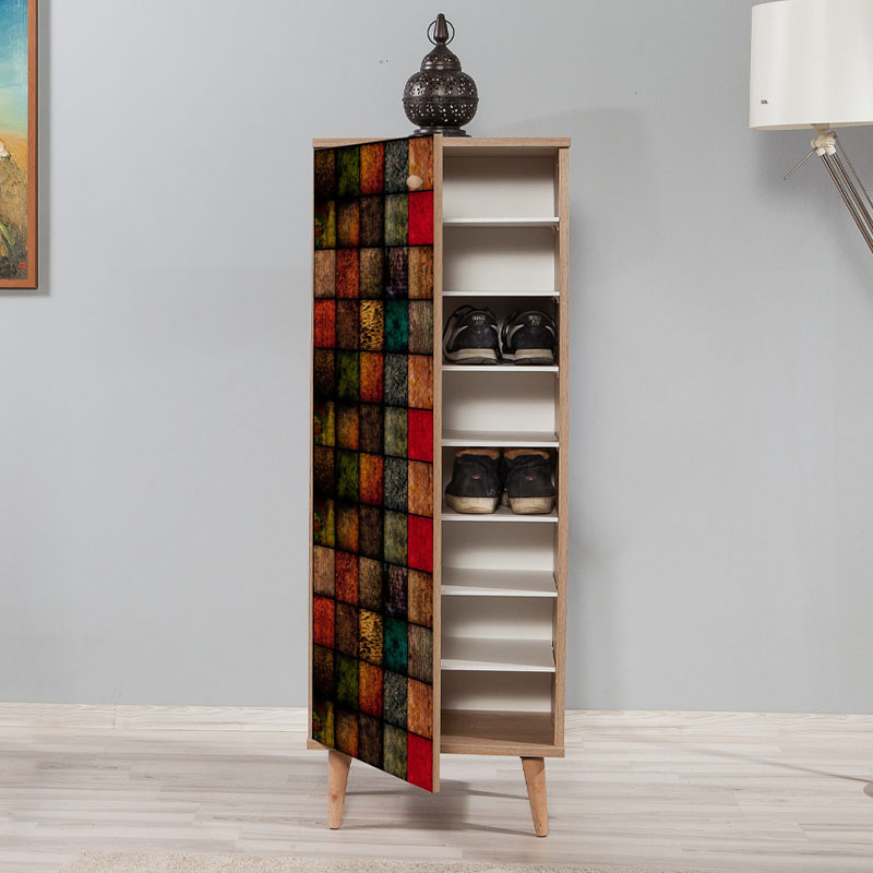 Παπουτσοθήκη - Ντουλάπι Soho Megapap χρώμα sonoma 50x38x135εκ. Παπουτσοθήκη - Ντουλάπι Soho Megapap χρώμα sonoma 50x38x135εκ.