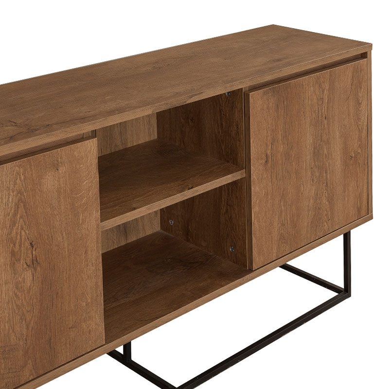 Μπουφές Amedeo Megapap χρώμα καρυδί 140x36x72εκ. Μπουφές Amedeo Megapap χρώμα καρυδί 140x36x72εκ.