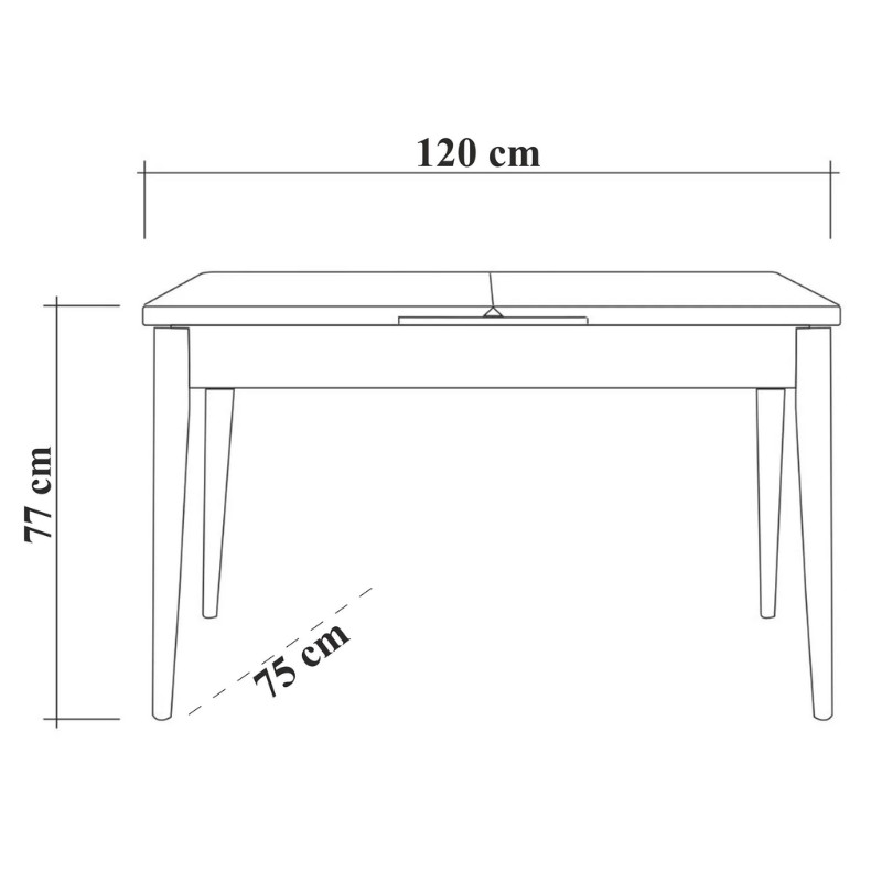 Τραπέζι Jemmy Megapap επεκτεινόμενο χρώμα atlantic pine 120/153x75x77εκ. Τραπέζι Jemmy Megapap επεκτεινόμενο χρώμα atlantic pine 120/153x75x77εκ.
