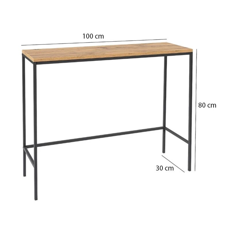 Κονσόλα Canva Megapap χρώμα atlantic pine 100x30x80εκ. Κονσόλα Canva Megapap χρώμα atlantic pine 100x30x80εκ.