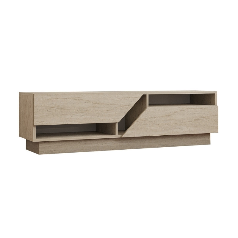 Έπιπλο τηλεόρασης Koza Megapap χρώμα travertine 160x40x45εκ. Έπιπλο τηλεόρασης Koza Megapap χρώμα travertine 160x40x45εκ.