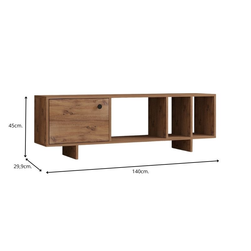 Έπιπλο τηλεόρασης Folsom Megapap χρώμα atlantic pine 140x29,9x45εκ. Έπιπλο τηλεόρασης Folsom Megapap χρώμα atlantic pine 140x29,9x45εκ.