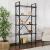 Βιβλιοθήκη Elysian Megapap χρώμα black wood 90x33,5x180εκ.