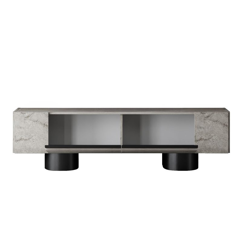 Έπιπλο τηλεόρασης Haven Megapap χρώμα travertine 180x30x50εκ.