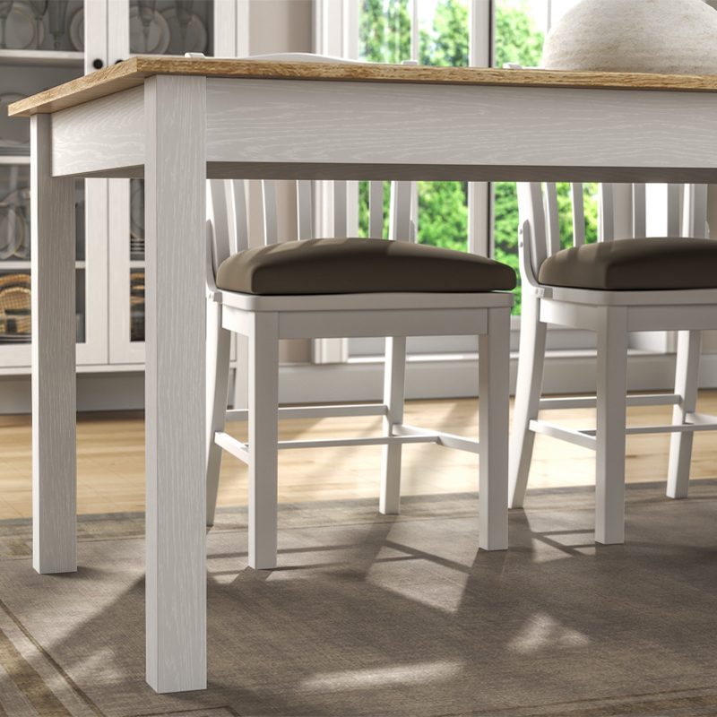 Τραπέζι Fira Megapap χρώμα λευκό - φυσικό οξιάς 180x90x78εκ. Τραπέζι Fira Megapap χρώμα λευκό - φυσικό οξιάς 180x90x78εκ.
