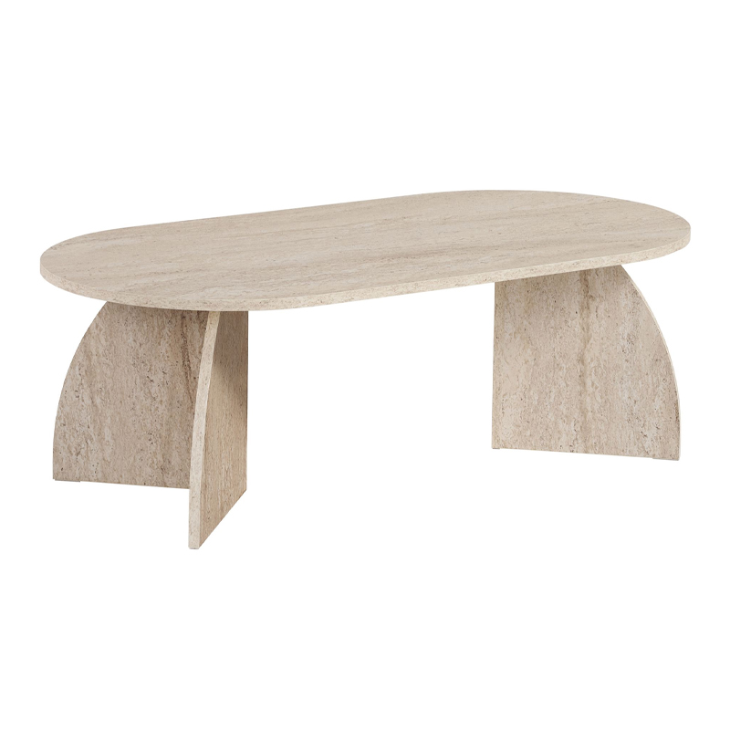 Τραπεζάκι σαλονιού Melina Megapap χρώμα travertine 120x60x40εκ. Τραπεζάκι σαλονιού Melina Megapap χρώμα travertine 120x60x40εκ.