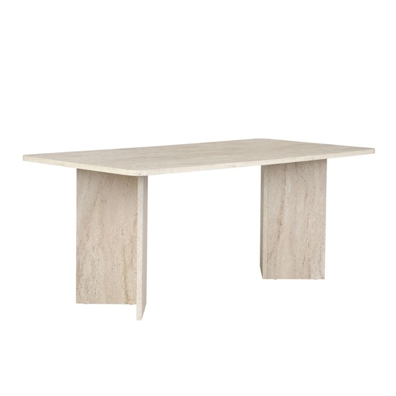 Τραπέζι Linza Megapap χρώμα travertine 180x90x75εκ. Τραπέζι Linza Megapap χρώμα travertine 180x90x75εκ.