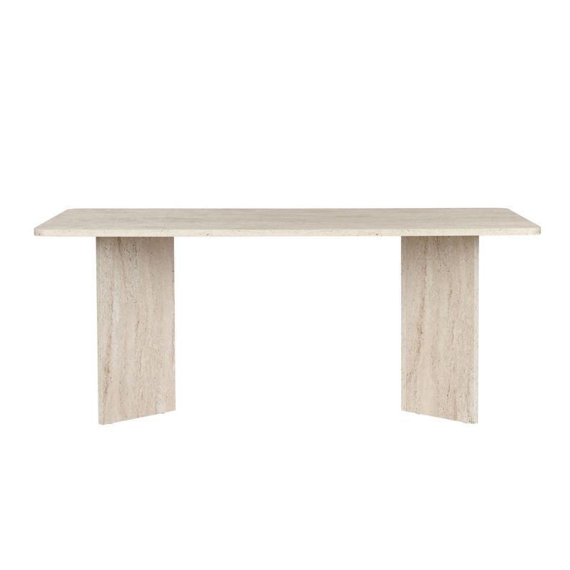 Τραπέζι Linza Megapap χρώμα travertine 180x90x75εκ. Τραπέζι Linza Megapap χρώμα travertine 180x90x75εκ.