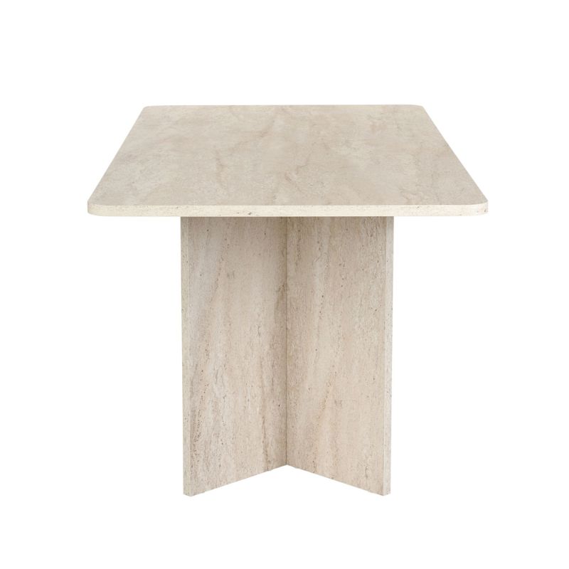 Τραπέζι Linza Megapap χρώμα travertine 180x90x75εκ. Τραπέζι Linza Megapap χρώμα travertine 180x90x75εκ.