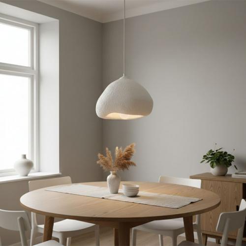 Φωτιστικό οροφής Lora Megapap E27 fiberglass μονόφωτο χρώμα λευκό 32x28x120εκ.