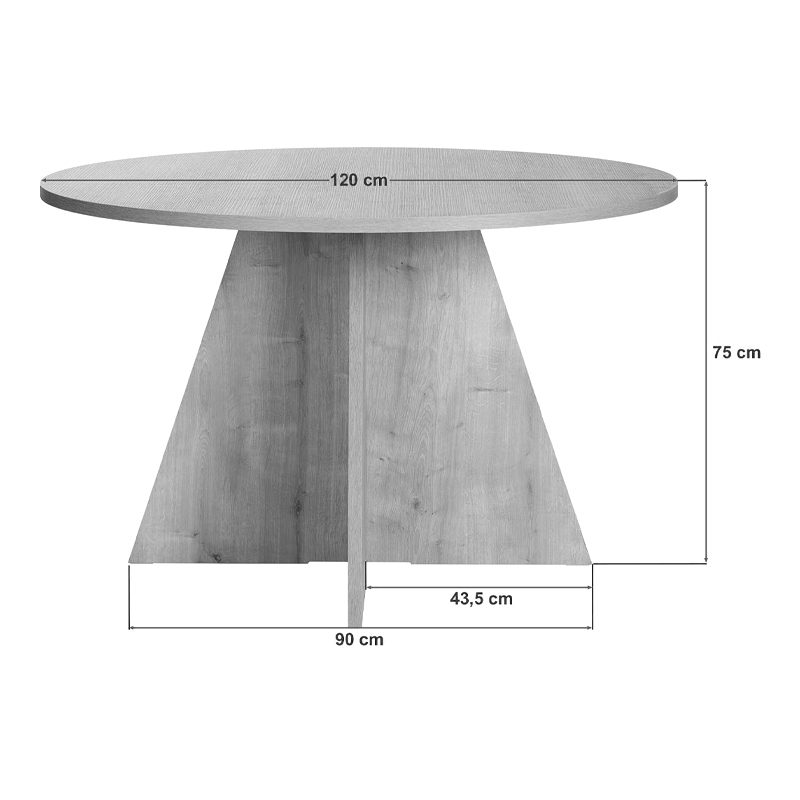Τραπέζι Virela Megapap χρώμα atlantic pine Ø120x75εκ. Τραπέζι Virela Megapap χρώμα atlantic pine Ø120x75εκ.