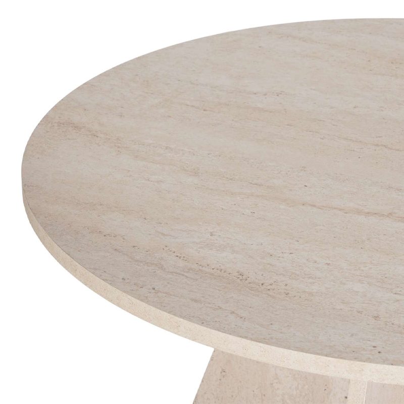 Τραπέζι Virela Megapap χρώμα travertine Ø120x75εκ. Τραπέζι Virela Megapap χρώμα travertine Ø120x75εκ.