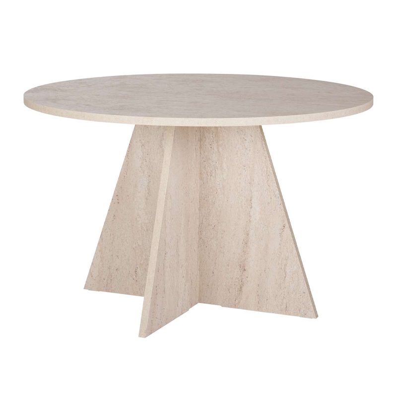 Τραπέζι Virela Megapap χρώμα travertine Ø120x75εκ. Τραπέζι Virela Megapap χρώμα travertine Ø120x75εκ.