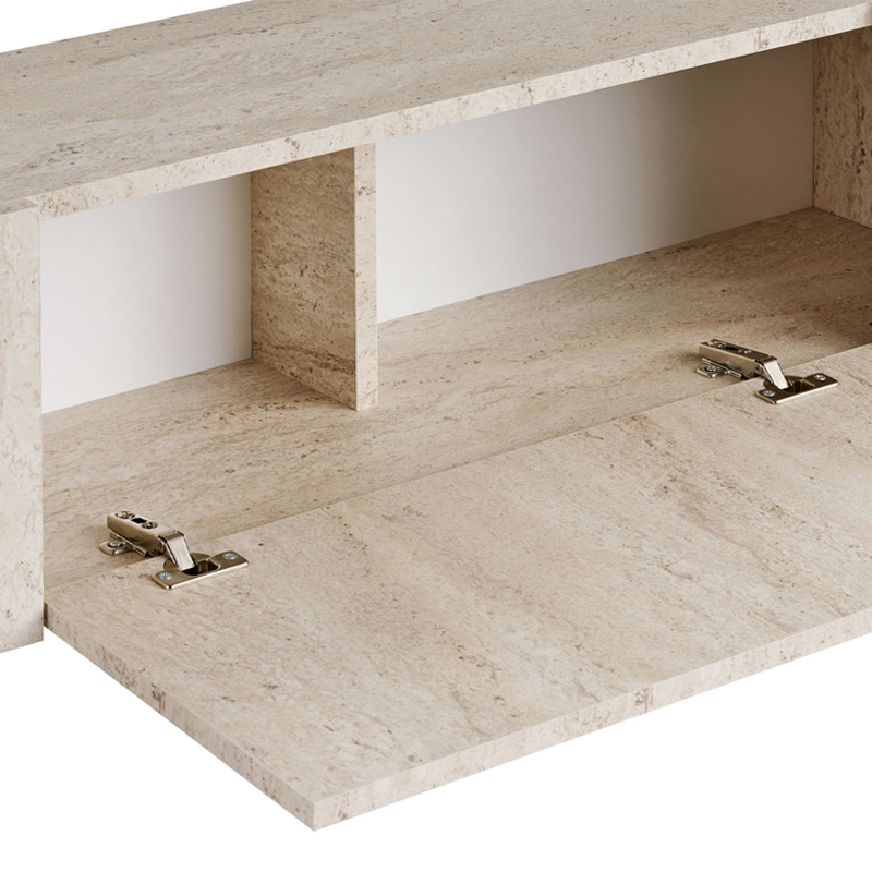 Έπιπλο τηλεόρασης Nexus Megapap χρώμα travertine - χρυσό 180x30x45,5εκ. Έπιπλο τηλεόρασης Nexus Megapap χρώμα travertine - χρυσό 180x30x45,5εκ.