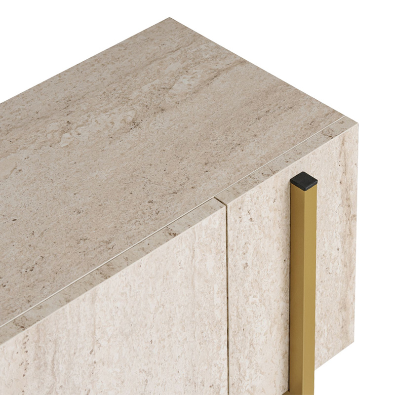 Έπιπλο τηλεόρασης Nexus Megapap χρώμα travertine - χρυσό 180x30x45,5εκ. Έπιπλο τηλεόρασης Nexus Megapap χρώμα travertine - χρυσό 180x30x45,5εκ.