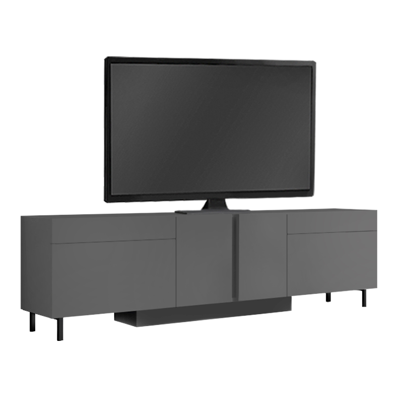 Έπιπλο τηλεόρασης Arlen Megapap με Led Rgb χρώμα ανθρακί 180x32x50εκ. Έπιπλο τηλεόρασης Arlen Megapap με Led Rgb χρώμα ανθρακί 180x32x50εκ.