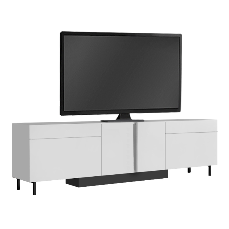 Έπιπλο τηλεόρασης Arlen Megapap με Led Rgb χρώμα λευκό 180x32x50εκ. Έπιπλο τηλεόρασης Arlen Megapap με Led Rgb χρώμα λευκό 180x32x50εκ.