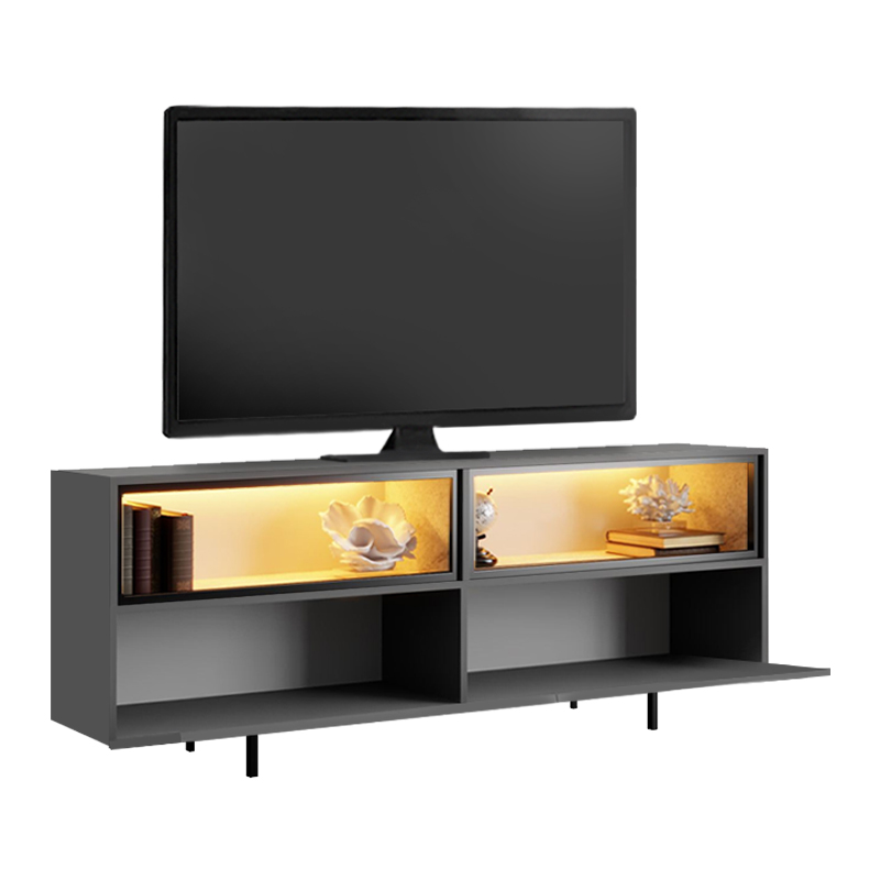 Έπιπλο τηλεόρασης Eco Megapap με Led Rgb χρώμα ανθρακί 180x32x67εκ. Έπιπλο τηλεόρασης Eco Megapap με Led Rgb χρώμα ανθρακί 180x32x67εκ.