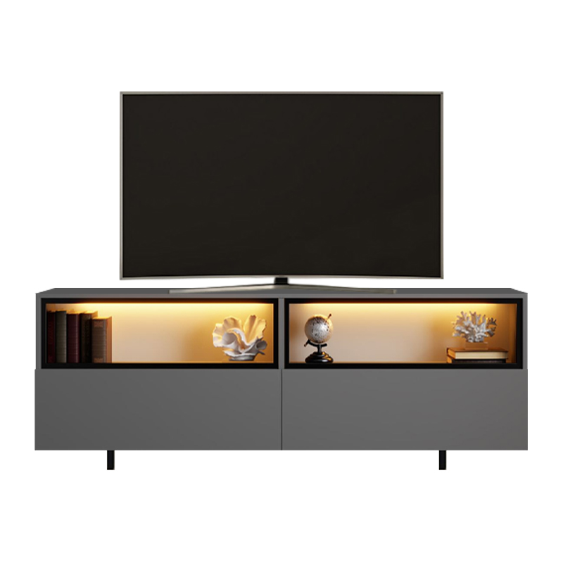 Έπιπλο τηλεόρασης Eco Megapap με Led Rgb χρώμα ανθρακί 180x32x67εκ. Έπιπλο τηλεόρασης Eco Megapap με Led Rgb χρώμα ανθρακί 180x32x67εκ.