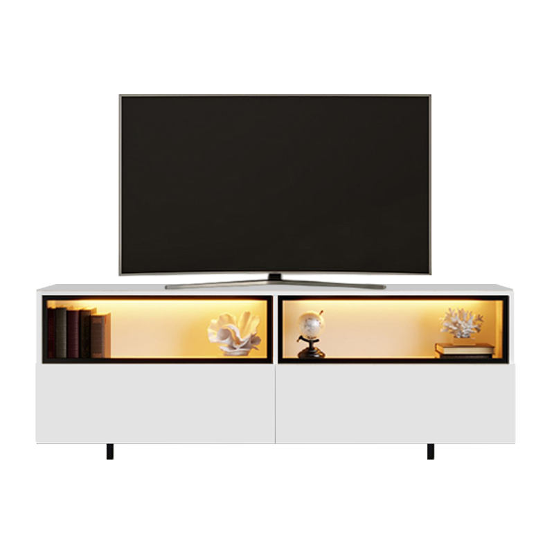 Έπιπλο τηλεόρασης Eco Megapap με Led Rgb χρώμα λευκό 180x32x67εκ. Έπιπλο τηλεόρασης Eco Megapap με Led Rgb χρώμα λευκό 180x32x67εκ.