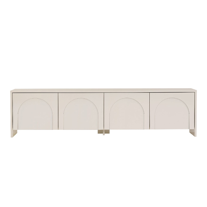 Έπιπλο τηλεόρασης Aurelia Megapap χρώμα κρεμ 180x32x45εκ.
