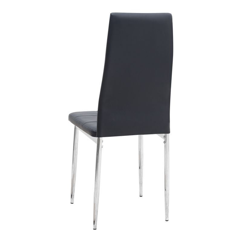 Σετ τραπεζαρία 5τμχ Allos - Rosa Megapap χρώμα sapphire oak - μαύρο/χρωμίου πόδι 75x75x77εκ. Σετ τραπεζαρία 5τμχ Allos - Rosa Megapap χρώμα sapphire oak - μαύρο/χρωμίου πόδι 75x75x77εκ.