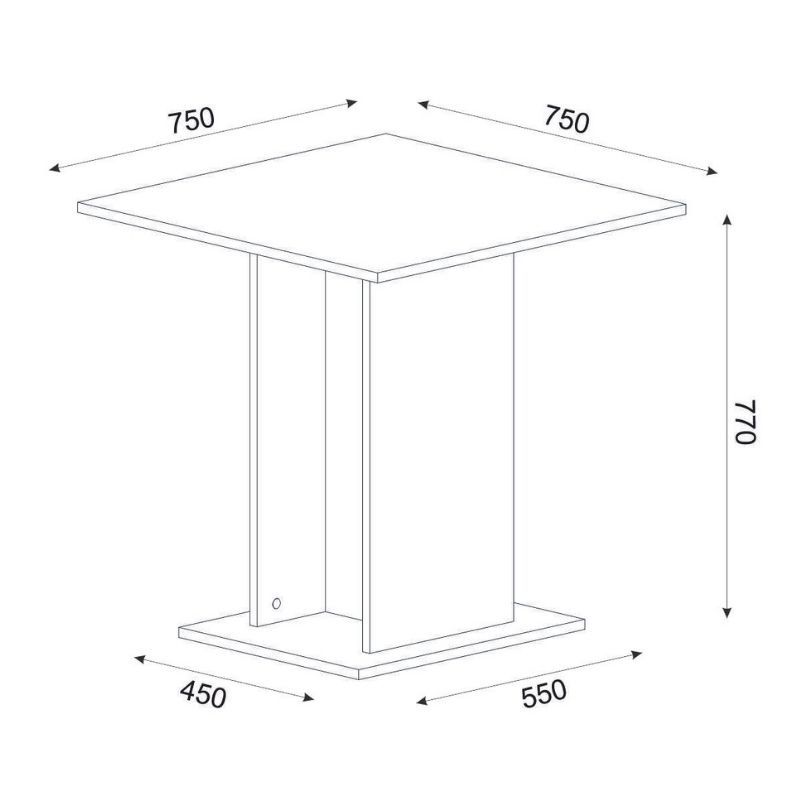 Σετ τραπεζαρία 5τμχ Allos - Jacob Megapap χρώμα sapphire oak - κυπαρισσί 75x75x77εκ. Σετ τραπεζαρία 5τμχ Allos - Jacob Megapap χρώμα sapphire oak - κυπαρισσί 75x75x77εκ.