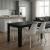 Σετ τραπεζαρία 5τμχ Darlen - Viva Megapap χρώμα sencron black - λευκό 125x72x74εκ.
