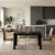 Σετ τραπεζαρία 5τμχ Darlen - Alma Megapap χρώμα sencron black - μπεζ 125x72x74εκ.