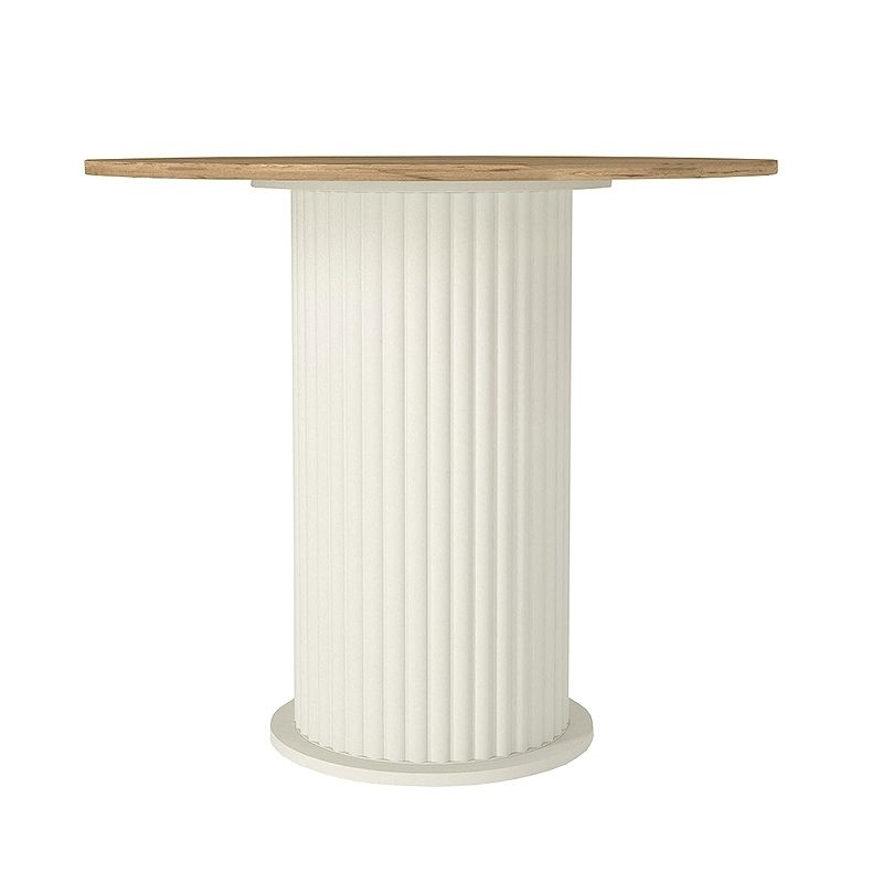 Σετ τραπεζαρία 5τμχ Bohema - Nova Megapap χρώμα ivory/sepet oak - μαύρο Ø90x77,7εκ. Σετ τραπεζαρία 5τμχ Bohema - Nova Megapap χρώμα ivory/sepet oak - μαύρο Ø90x77,7εκ.