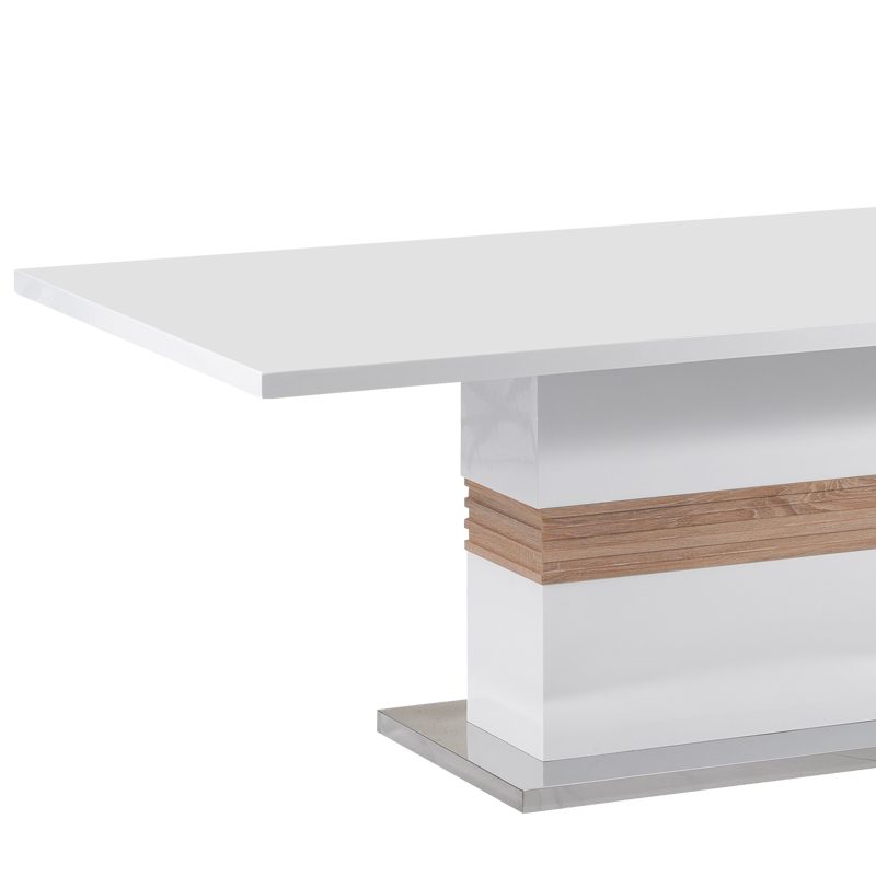 Τραπέζι Zoekrin Inart λευκό mdf 200x100x76εκ Τραπέζι Zoekrin Inart λευκό mdf 200x100x76εκ