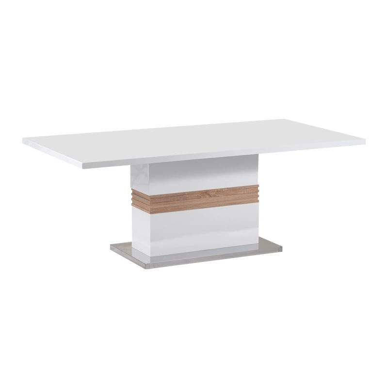 Τραπέζι Zoekrin Inart λευκό mdf 200x100x76εκ Τραπέζι Zoekrin Inart λευκό mdf 200x100x76εκ