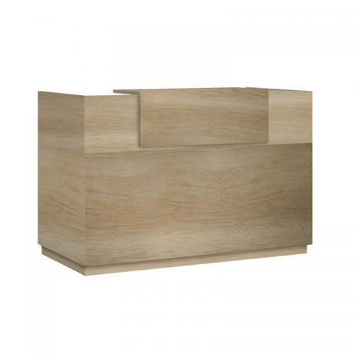 Γραφείο reception Lotus pakoworld σε χρώμα φυσικό 140x70x110εκ